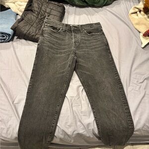 Madewell relaxed taper Classic black/Gray Men's Jeans